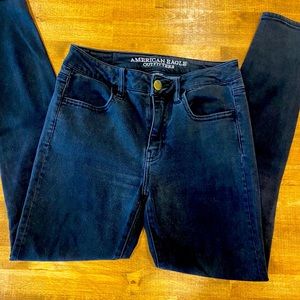 AE Black High Rise Jeggings